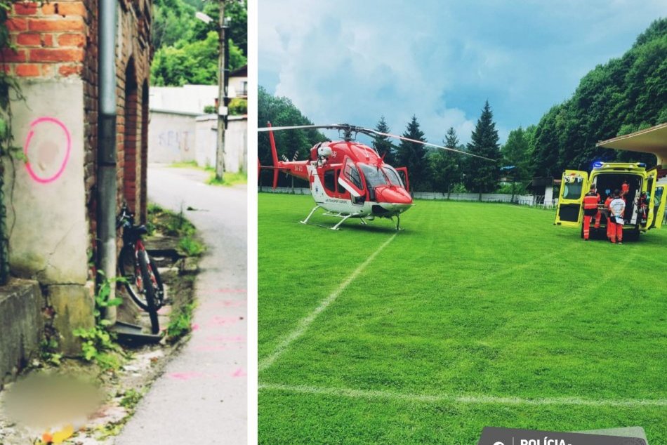 Ilustračný obrázok k článku DESIVÁ nehoda cyklistu: ŤAŽKO zraneného mladíka odvážal vrtuľník, FOTO