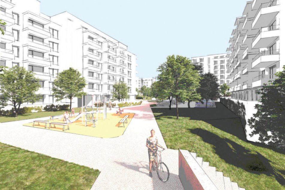 Ilustračný obrázok k článku V Dúbravke sa bude stavať: Vyrastie tam nový obytný súbor, VIZUALIZÁCIE
