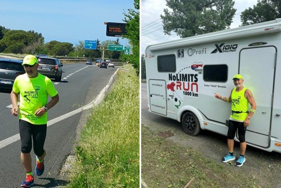 Ilustračný obrázok k článku Neuveriteľný VÝKON! Štefan Bendula BEŽÍ z Ríma do Košíc: Plním sľub, ktorý som dal mame