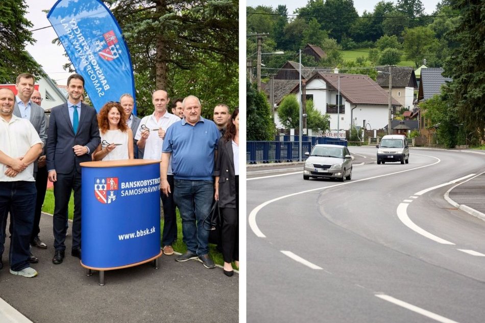 Ilustračný obrázok k článku Vodiči sa potešia: BBSK odovzdal takmer 14 km kompletne ZREKONŠTRUOVANEJ cesty, FOTO