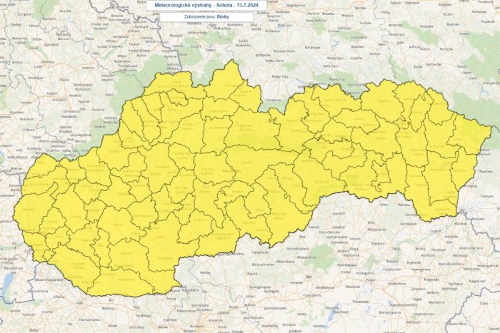 Výstrahy pred búrkami