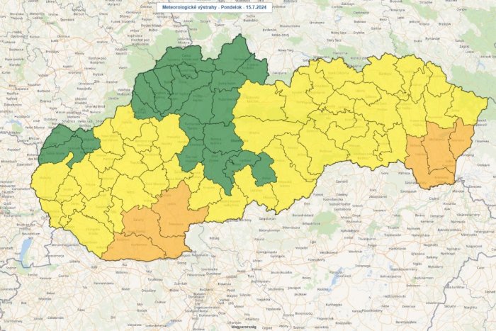 Výstrahy pred teplom a búrkami