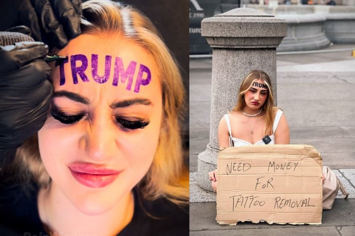 Ilustračný obrázok k článku Žena si dala na čelo VYTETOVAŤ slovo TRUMP: Teraz zbiera peniaze, aby sa ho ZBAVILA