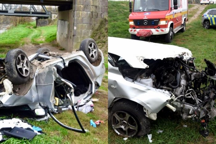 Ilustračný obrázok k článku S prevráteným autom skončil POD mostom: Nafúkal 1,15 promile!