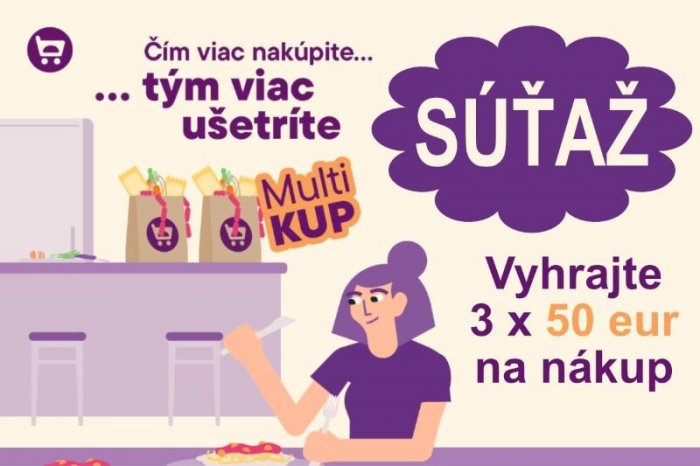 Ilustračný obrázok k článku Tisíce zliav a nákup dovezený až k dverám: VYHRAJTE s Košíkom poukážky na nákupy za 50 eur!