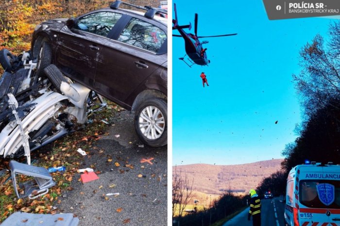 Ilustračný obrázok k článku DESIVÝ pohľad, auto skončilo na aute: Pri VÁŽNEJ nehode zasahoval vrtuľník, FOTO