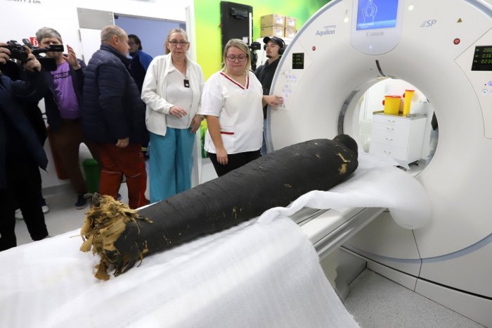 Ilustračný obrázok k článku Neobvyklé VYŠETRENIE v slovenskej nemocnici: CT podstúpila egyptská múmia, FOTO