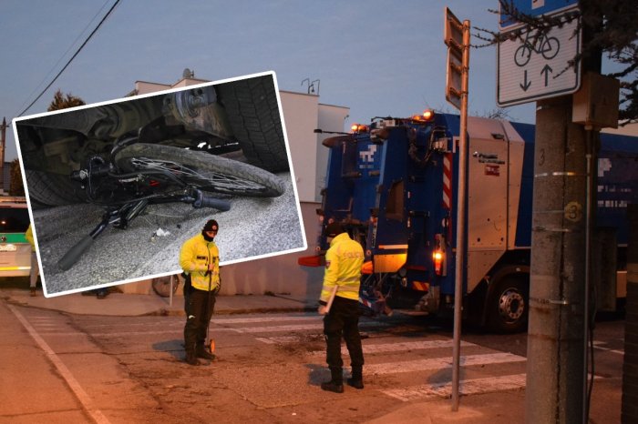 Ilustračný obrázok k článku Cyklistku v Trnave zachytilo smetiarske auto! Skončila v NEMOCNICI