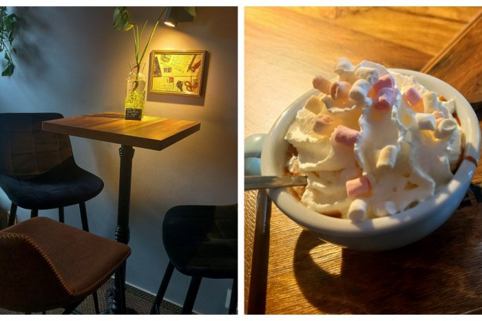 V Jimmey´s majú atraktívne prostredie a chutnú horúcu čokoládu.