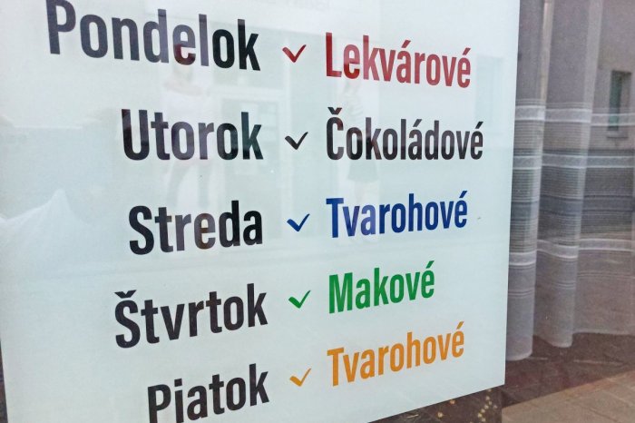 Nemôžeme zabudnúť ani na legendárne pirôžky. Takúto ponuku majú počas týždňa.