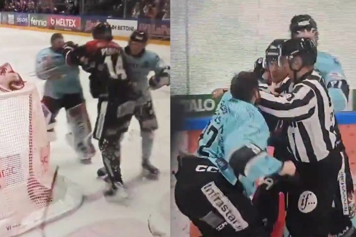 Ilustračný obrázok k článku Českému brankárovi PRASKLI nervy: Vo fínskej lige sa POBIL s protihráčom! VIDEO