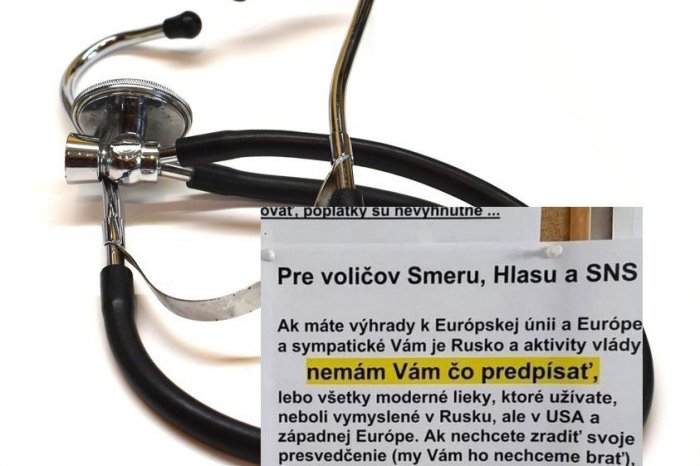 Ilustračný obrázok k článku Lekár dal oznam, že koaličným voličom či milovníkom Ruska NEMÁ ČO predpísať: Ako to myslel?