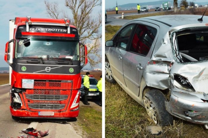 Ilustračný obrázok k článku HROZIVÝ náraz kamióna: Auto ODHODILO do poľa, spolujazdec utrpel ZRANENIA, FOTO
