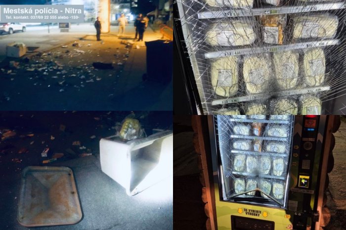 Ilustračný obrázok k článku ROZBIL automat na syry, ROZKOPAL nádoby na odpad: Policajti ho SPACIFIKOVALI
