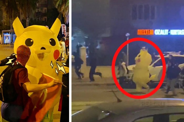 Ilustračný obrázok k článku KURIOZITA DŇA: Pred políciou na proteste v Turecku utekal aj Pikachu! VIDEO