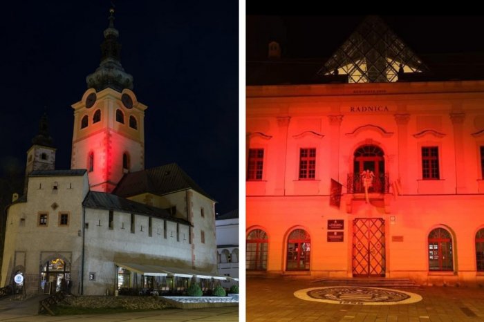 Ilustračný obrázok k článku Dominanty sa zahalia do ČERVENEJ: Špeciálny deň si pripomenie aj Bystrica