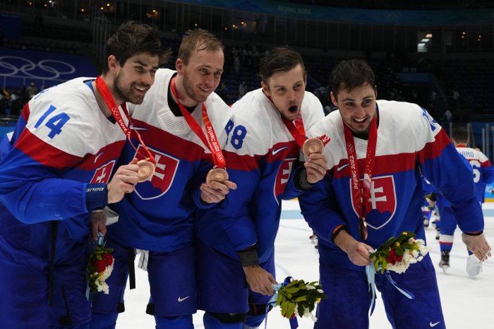 Ilustračný obrázok k článku Slovenskí hokejisti budú obhajovať olympijský bronz: Budeme OUTSIDER, myslí si Rusnák