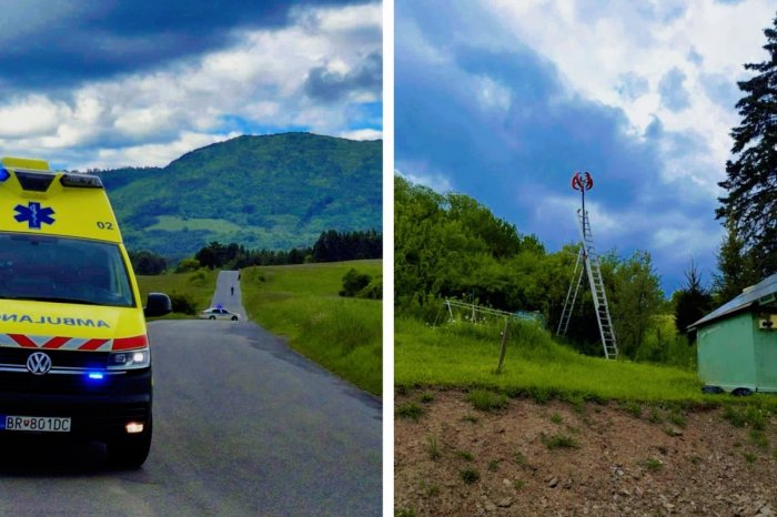 Ilustračný obrázok k článku DESIVÝ 5-metrový pád z REBRÍKA: Pacienta ratovali záchranári aj vrtuľník, FOTO