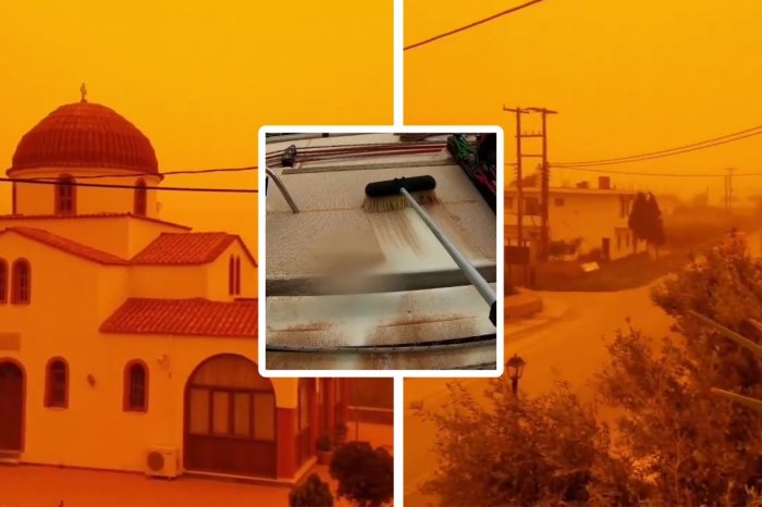 Ilustračný obrázok k článku Obľúbený grécky ostrov má PROBLÉM: Vyzerá ako MARS! Všetko pokryl SAHARSKÝ prach