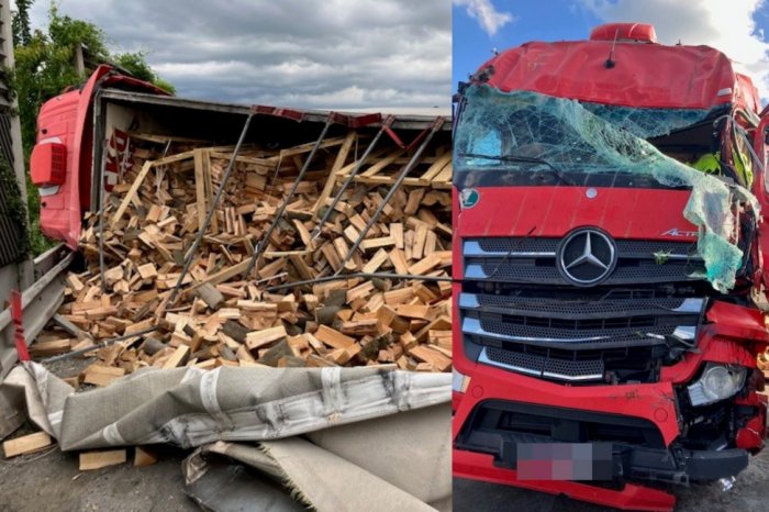 Ilustračný obrázok k článku PREVRÁTENÝ kamión na R1-tke: Záchranári zasahovali 5 HODÍN, FOTO