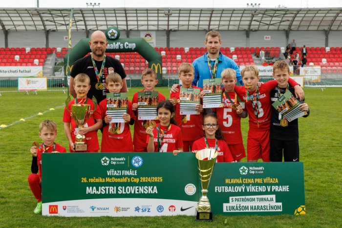 Ilustračný obrázok k článku Takto chutí zlato: Banská Bystrica prvýkrát víťazom McDonald’s Cupu