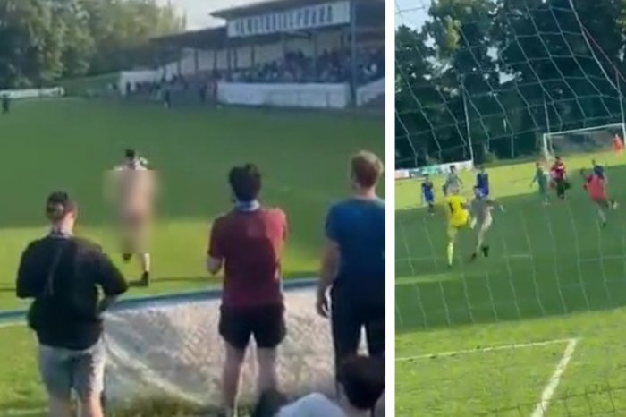 Ilustračný obrázok k článku KURIOZITA v českej lige: Na ihrisko vbehol NAHÝ fanúšik! Brankár ho chcel kopnúť medzi nohy