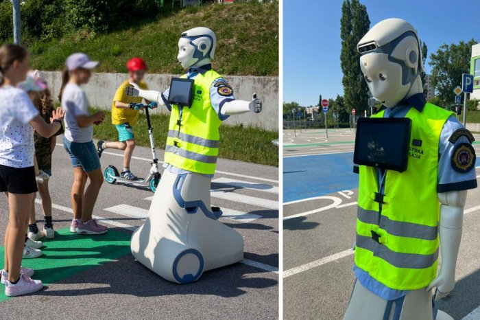 Ilustračný obrázok k článku Scéna ako zo sci-fi: Slovenský UNIKÁT! Otestovali prvého ROBOTICKÉHO policajta