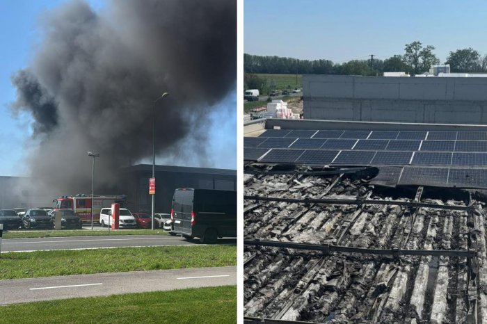 Ilustračný obrázok k článku Veľký zásah hasičov! Na streche predajne áut ZHORELA fotovoltika, FOTO