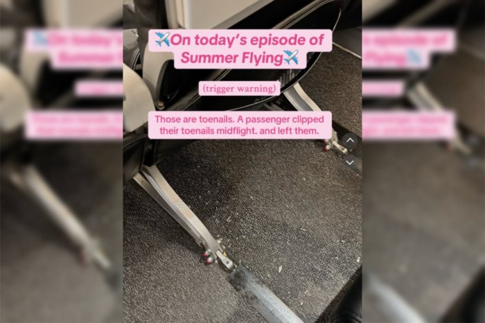 Letuška našla na podlahe lietadla ostrihané nechty