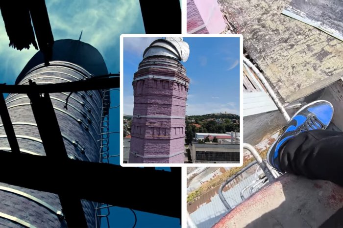 Ilustračný obrázok k článku VIDEO, z ktorého tuhne krv v žilách: Mladíci vyliezli na KOMÍN bývalého pivovaru!