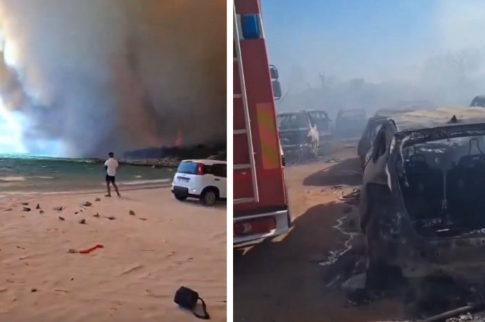Ilustračný obrázok k článku Ohnivé PEKLO na Sardínii! Požiar uväznil stovky ľudí na pláži: ZHORELI desiatky áut
