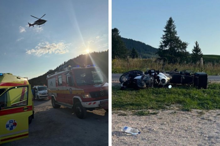 Ilustračný obrázok k článku Následky zrážky auta s motorkou sú DESIVÉ: Jedného zo ZRANENÝCH odvážal vrtuľník, FOTO