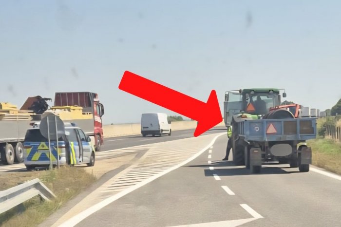 Ilustračný obrázok k článku Policajti neverili vlastným očiam: Na D1 si to namieril TRAKTOR s vlečkou