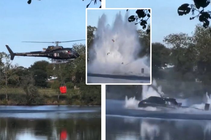 Ilustračný obrázok k článku VIDEO, z ktorého tuhne krv v žilách! Vrtuľník pomáhal hasiť požiar, ZRÚTIL sa do rybníka