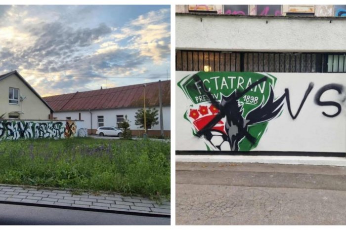 Ilustračný obrázok k článku Veľké derby na východe bolo vyhrotené už pred zápasom: Prešovčanom ZNIČILI grafiti v meste
