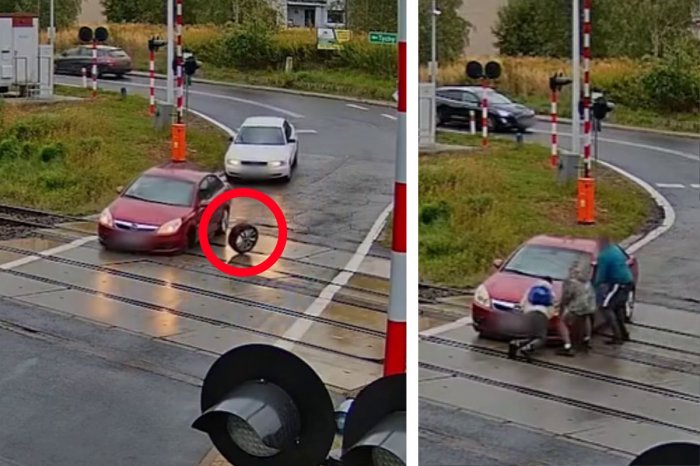 Ilustračný obrázok k článku DRÁMA na koľajniciach: Autu sa ODTRHLO koleso uprostred priecestia! VIDEO