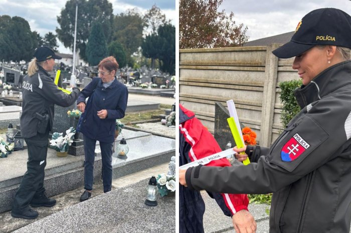 Ilustračný obrázok k článku Na cintoríny sa vybrali aj policajti: Na TOTO nezabúdajte, pripomenuli ľuďom!