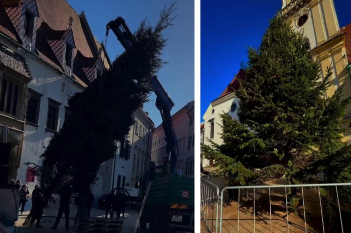 Ilustračný obrázok k článku Odštartovali prípravy na trhy: Na Hlavnom námestí už stojí vianočný stromček!