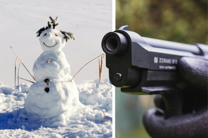 Ilustračný obrázok k článku ŠOK v Chorvátsku! Deti zničili SNEHULIAKA: Žena vytiahla plynovú pištoľ a začala strieľať