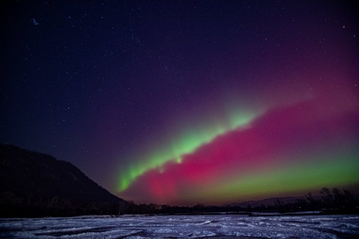 Ilustračný obrázok k článku Neskutočná krása, čo sa neopakuje len tak: Polárna žiara ohromila aj vo Veľkom Šariši, FOTO