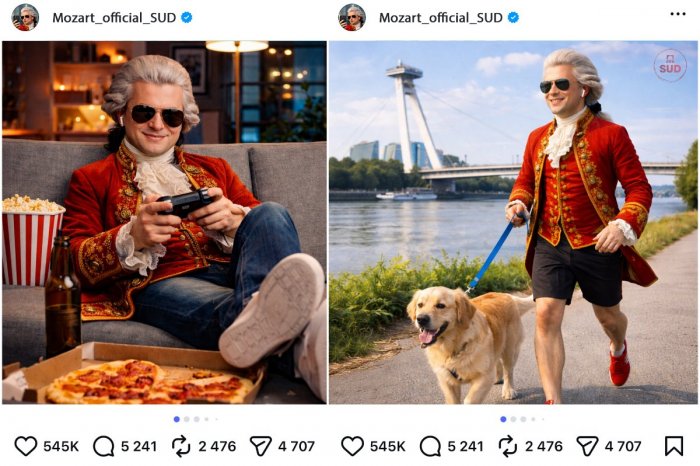 Ilustračný obrázok k článku Ako by Mozart vyzeral dnes? Opýtali sme sa AI.