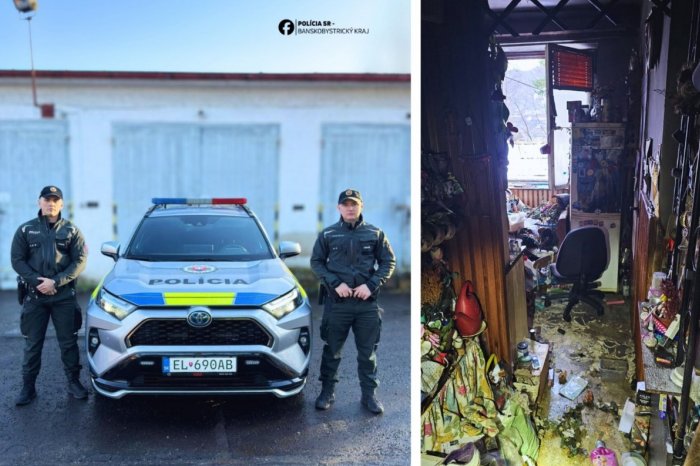 Ilustračný obrázok k článku Policajti RISKOVALI vlastné životy: Zbadali POŽIAR v bytovke a okamžite konali, FOTO