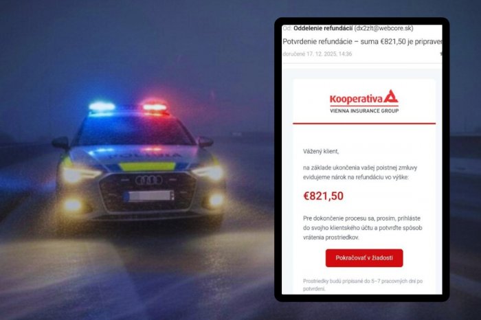Ilustračný obrázok k článku Podvodníci píšu v mene poisťovne: Úplne OTOČILI! Extréme nebezpečné, varuje polícia