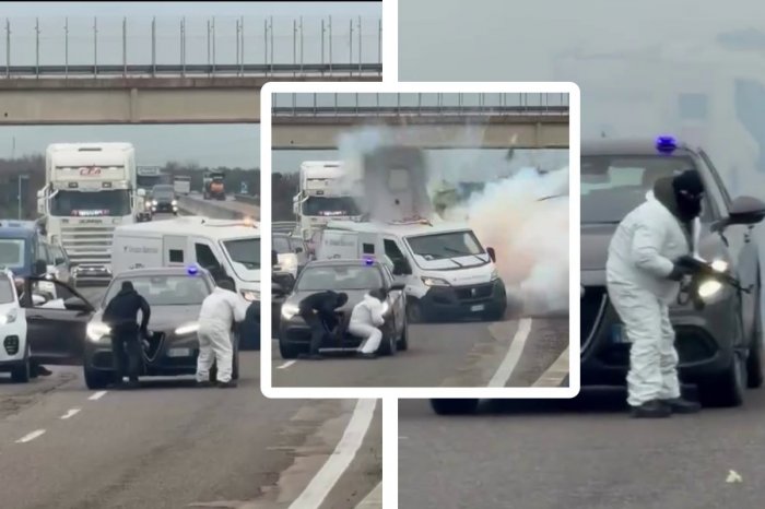 Ilustračný obrázok k článku Prepad dodávky na prevoz peňazí: Prestrelku a VÝBUCH na diaľnici zachytilo VIDEO