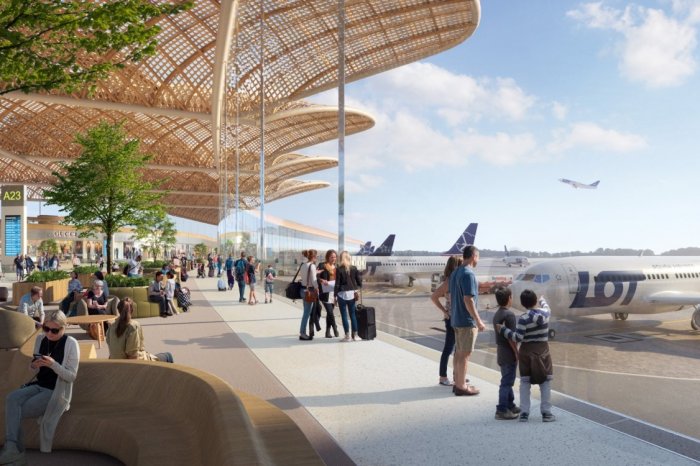 Ilustračný obrázok k článku Poľsko vybuduje MEGA letisko! Prácu tam nájde 35-TISÍC ľudí, VIZUALIZÁCIE