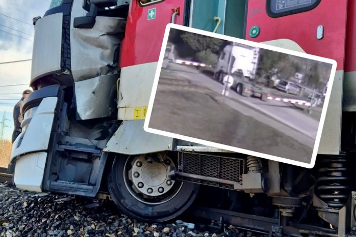 Ilustračný obrázok k článku OSUDOVÁ chyba vodiča: VIDEO zachytilo TRAGICKÚ zrážku vlaku s kamiónom!