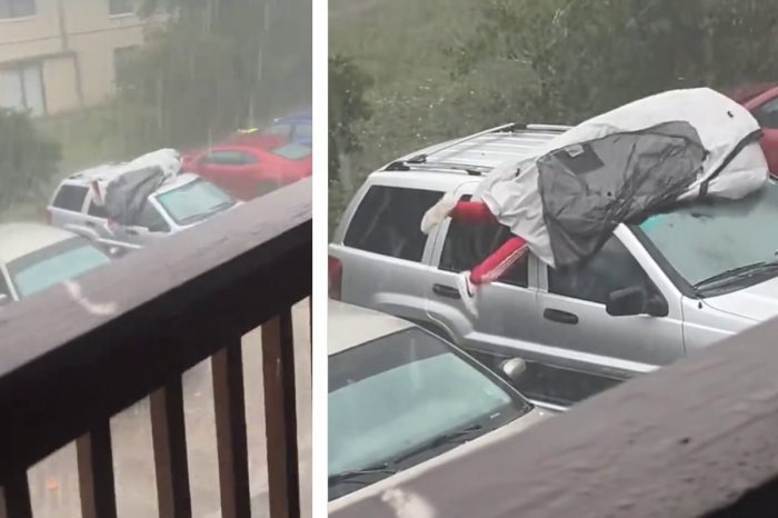 Ilustračný obrázok k článku Muž chránil auto pred krúpami vlastným telom! VIDEO obletelo celý svet