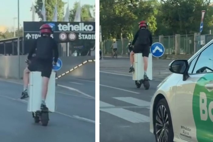 Ilustračný obrázok k článku ŠIALENÁ jazda v Bratislave: Muž prevážal chladničku na elektrokolobežke! VIDEO