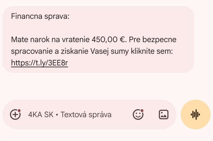Podvodná SMS