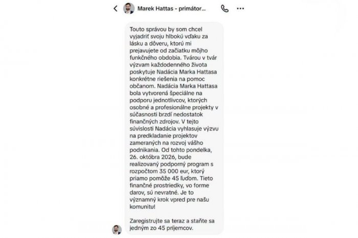 Internetom sa šíri podvod zneužívajúci meno primátora